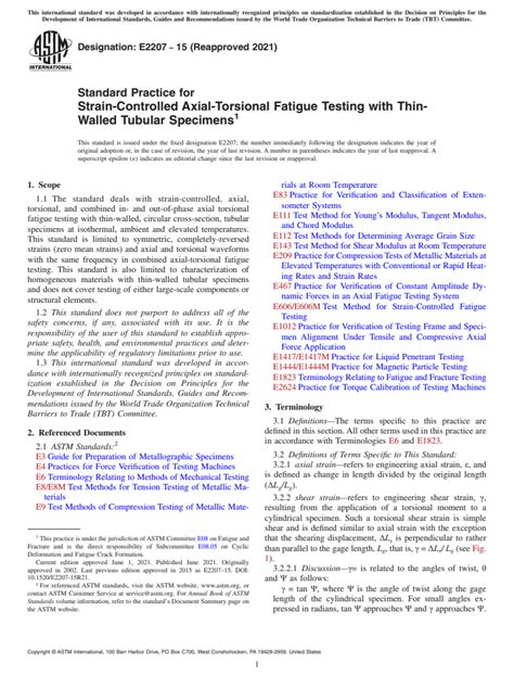 axial torsion testing|Understanding ASTM E2207 .